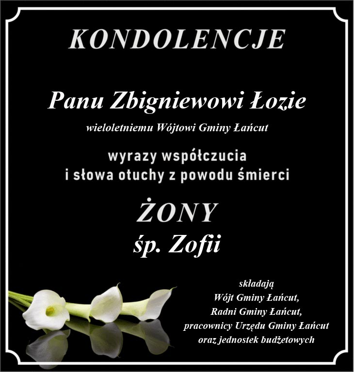 kondolencje zl strona