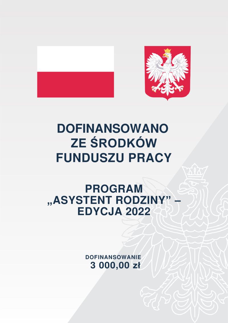 plakat asystent rodziny