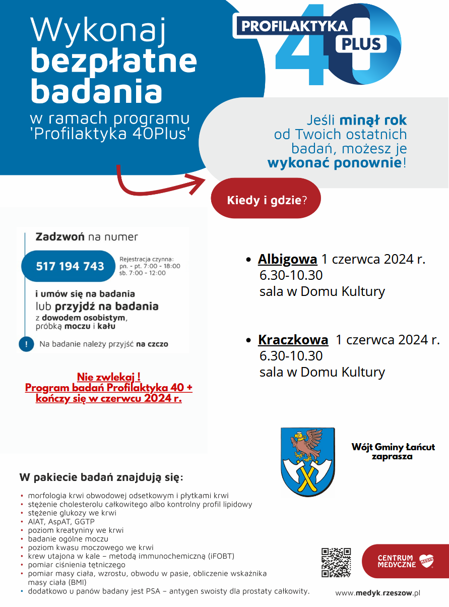badanie 40 plus