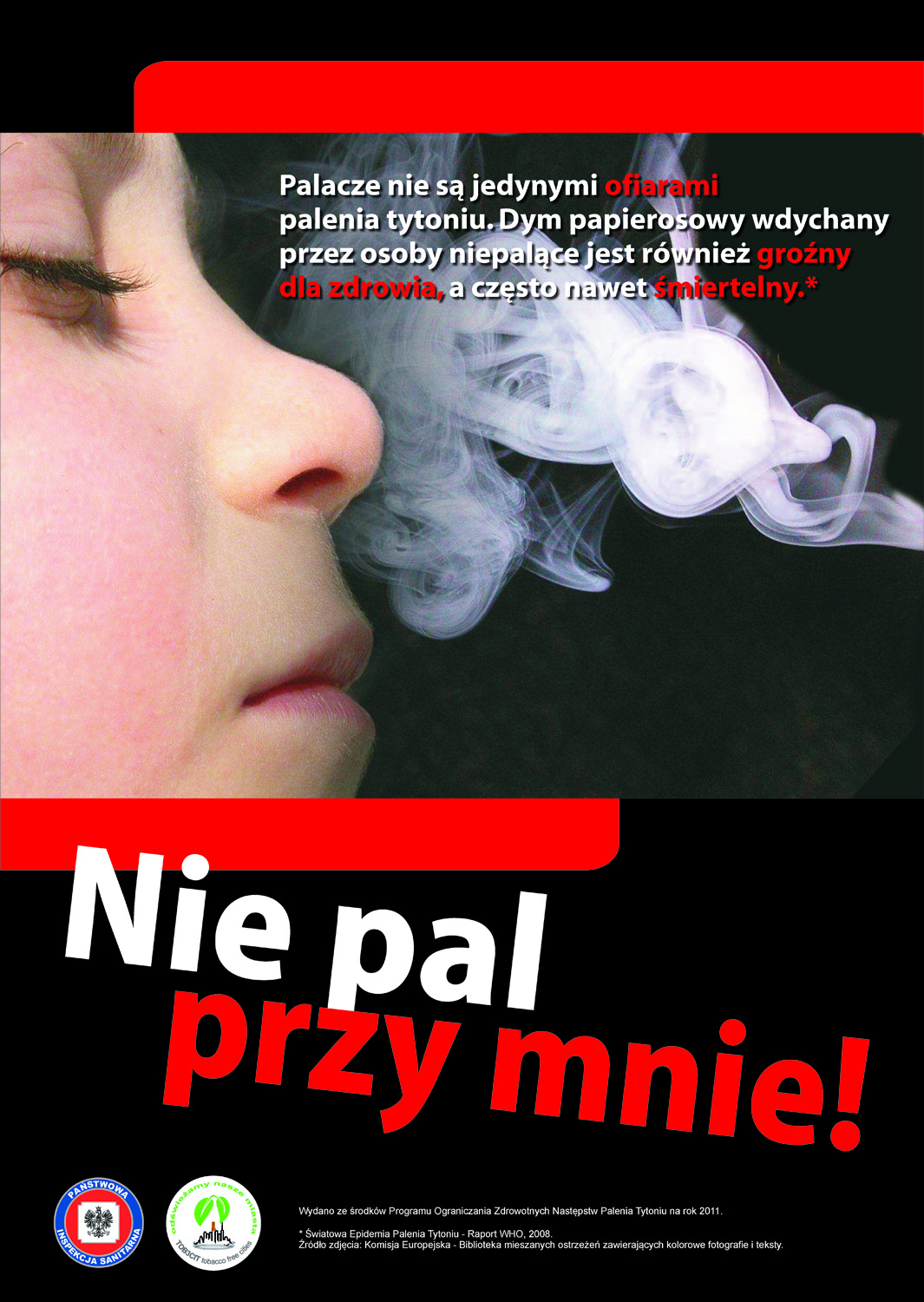 plakat Nie pal przy mnie