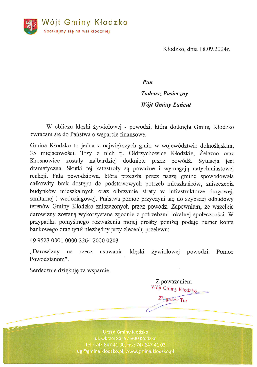 wójt gminy kłodzko