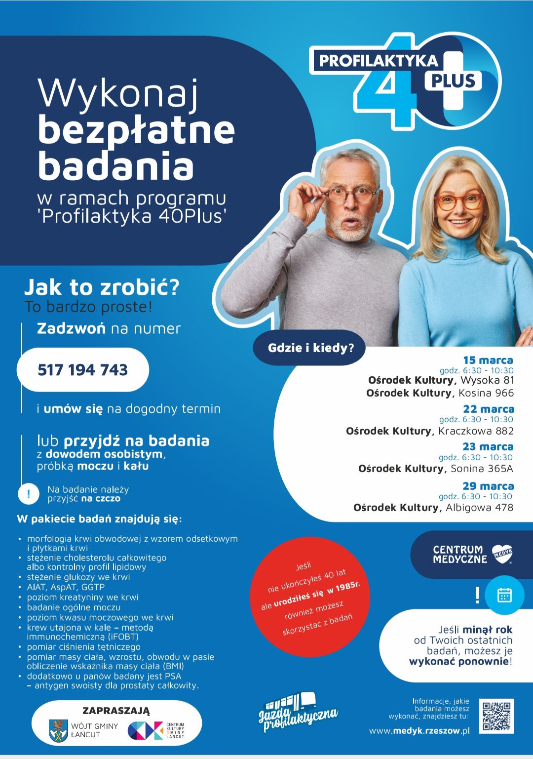 badania 40 plus