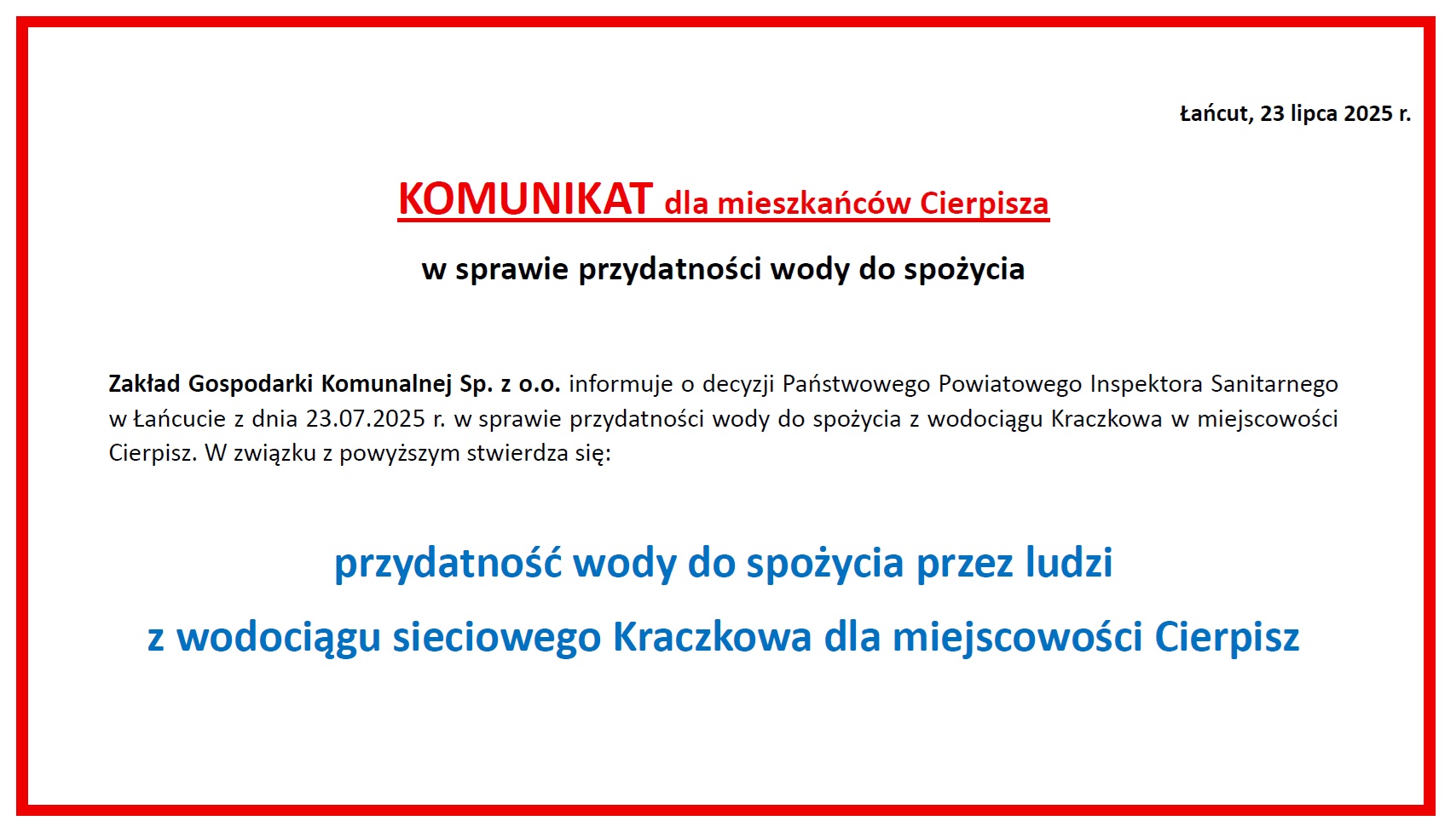 woda cierpisz